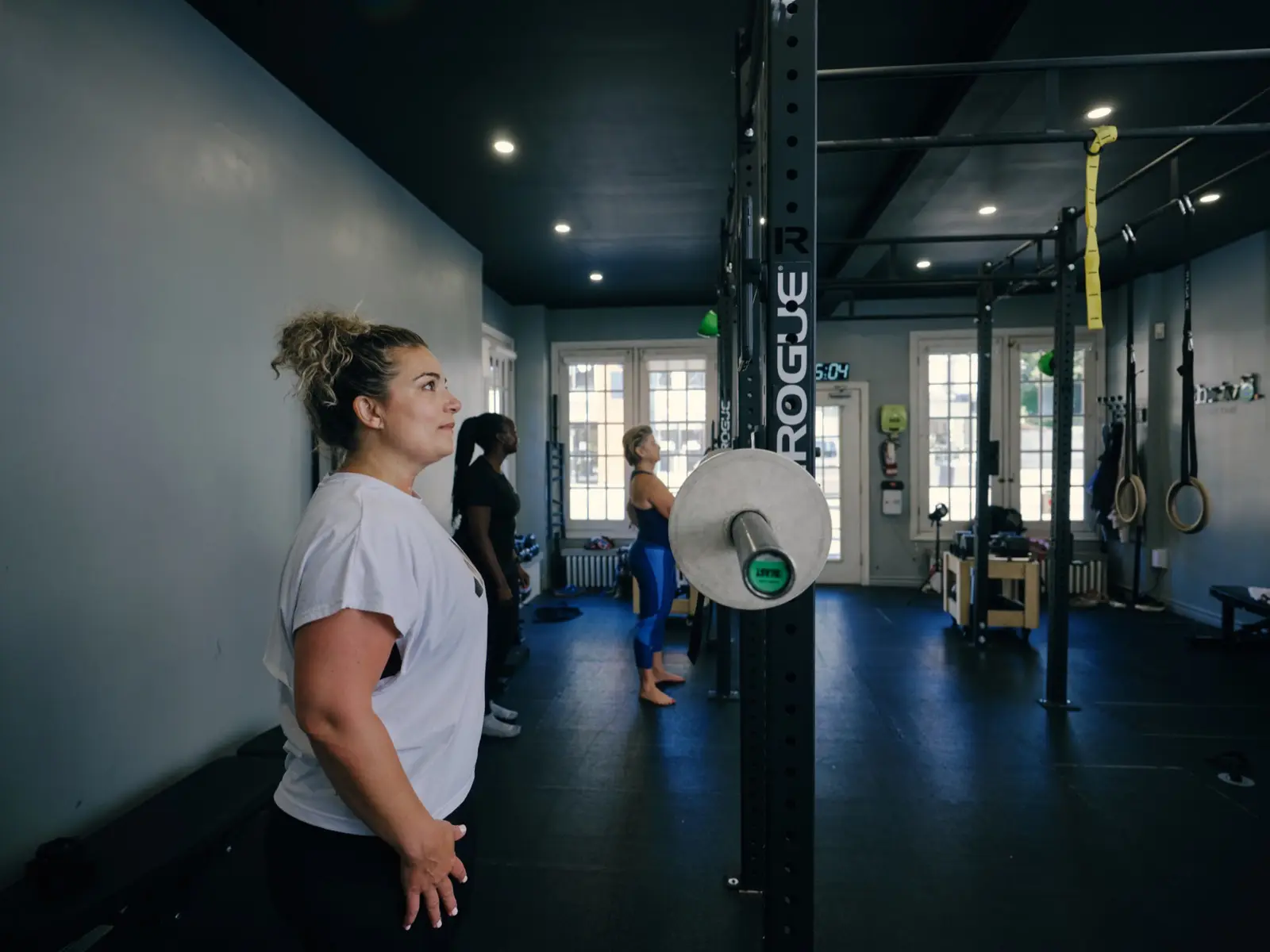 Thrive Fit: a member working through her own program on the floor