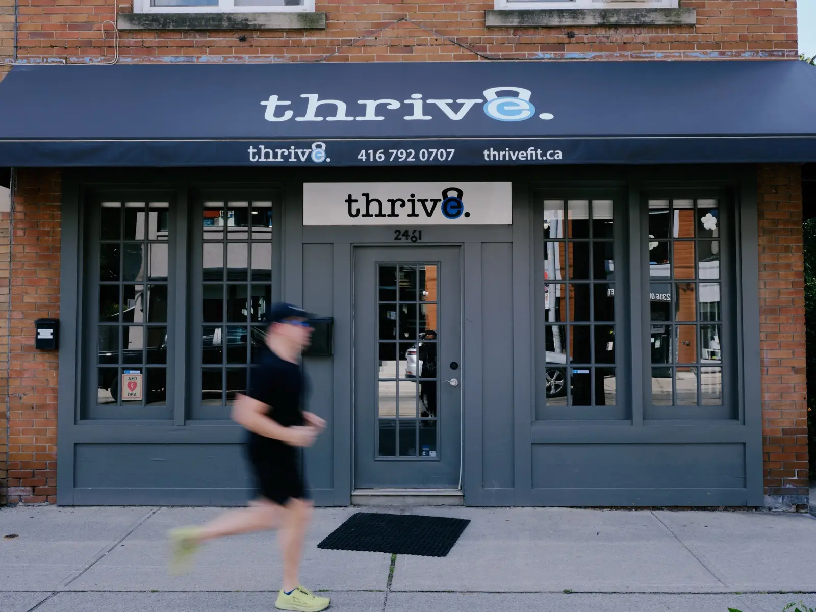 Thrive Fit: the front of the studio on Queen Street East in The Beaches